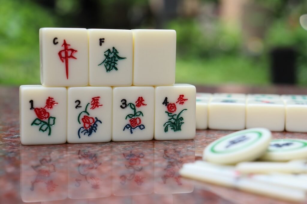 game, mahjong, tiles
